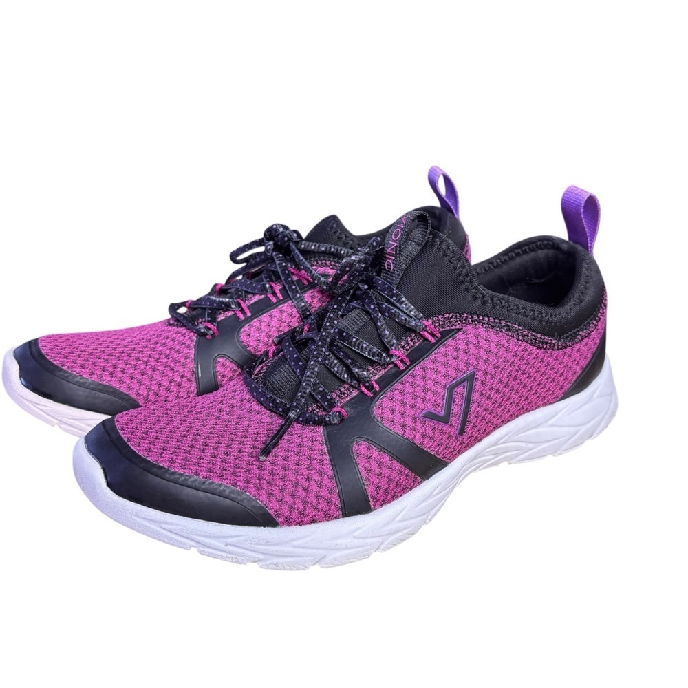 Vionic Brisk Alma Lace-Up Sneakers – in Pink/Black - Women’s Sz 7.5